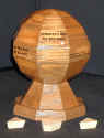 Install Crown Moulding. Create any project you wish using the compound miter cuts charts/tables & excel program. This decorative 6' ball was made made using 1/2' thick material consisting of 48 pieces of wood